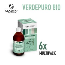 MYVITALY® BIO 6 PACK- Organic Olive leaf extract Liquid - 20% Oleuropein 